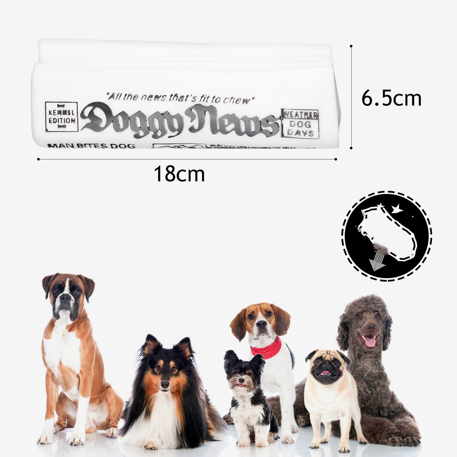 Squeaky Pet Dog Toy Newspaper