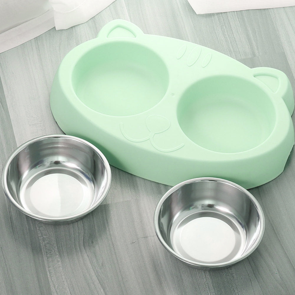 Double Dog Water And Food Bowls