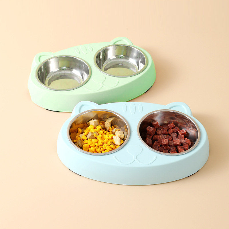 Double Dog Water And Food Bowls