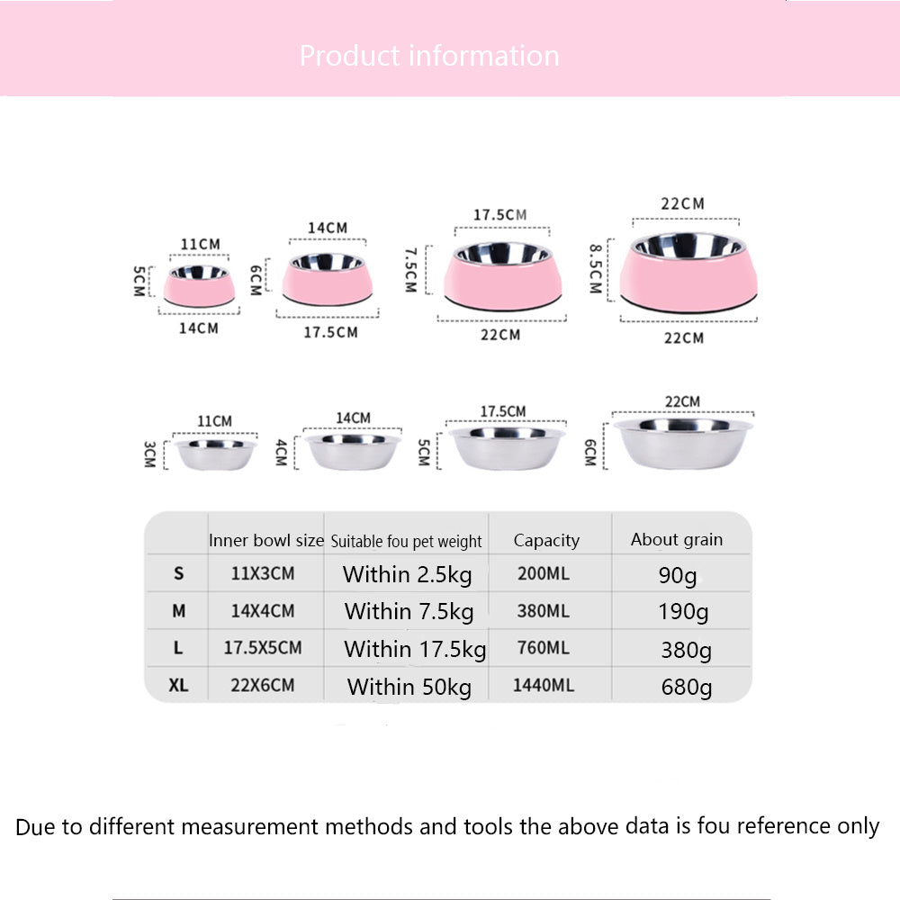 Food Bowls Pet Round Bowls