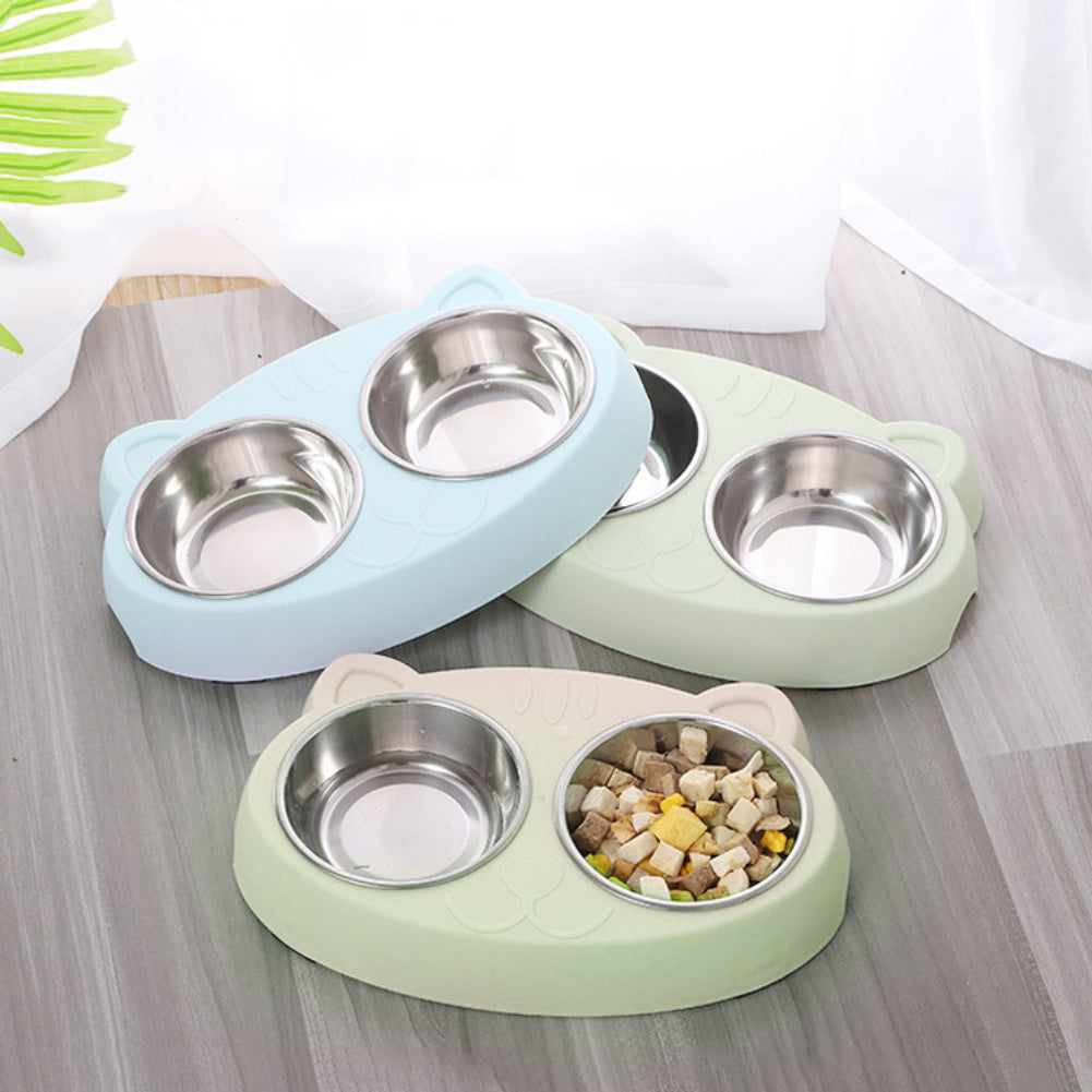 Double Dog Water And Food Bowls