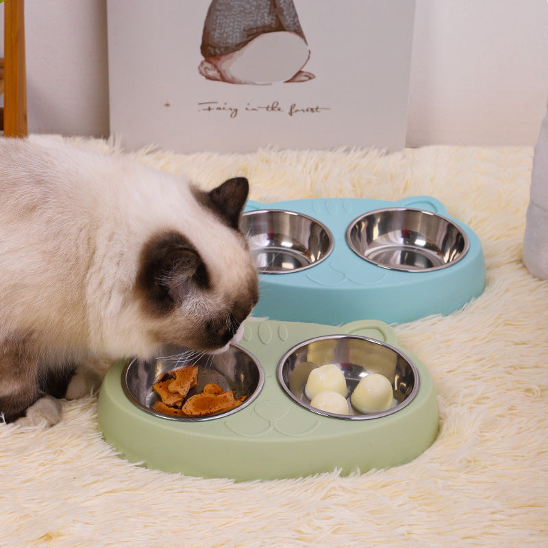 Double Dog Water And Food Bowls